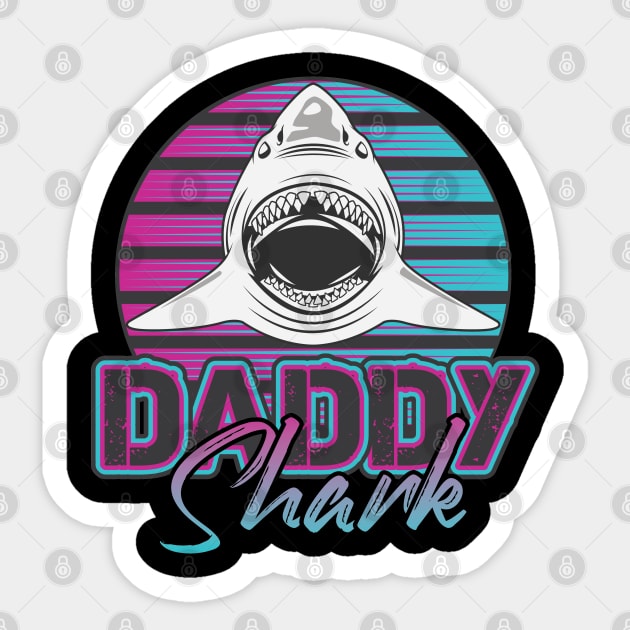 Daddy Shark - Fun Swimming & Ocean Design Sticker by Otaku Vibes